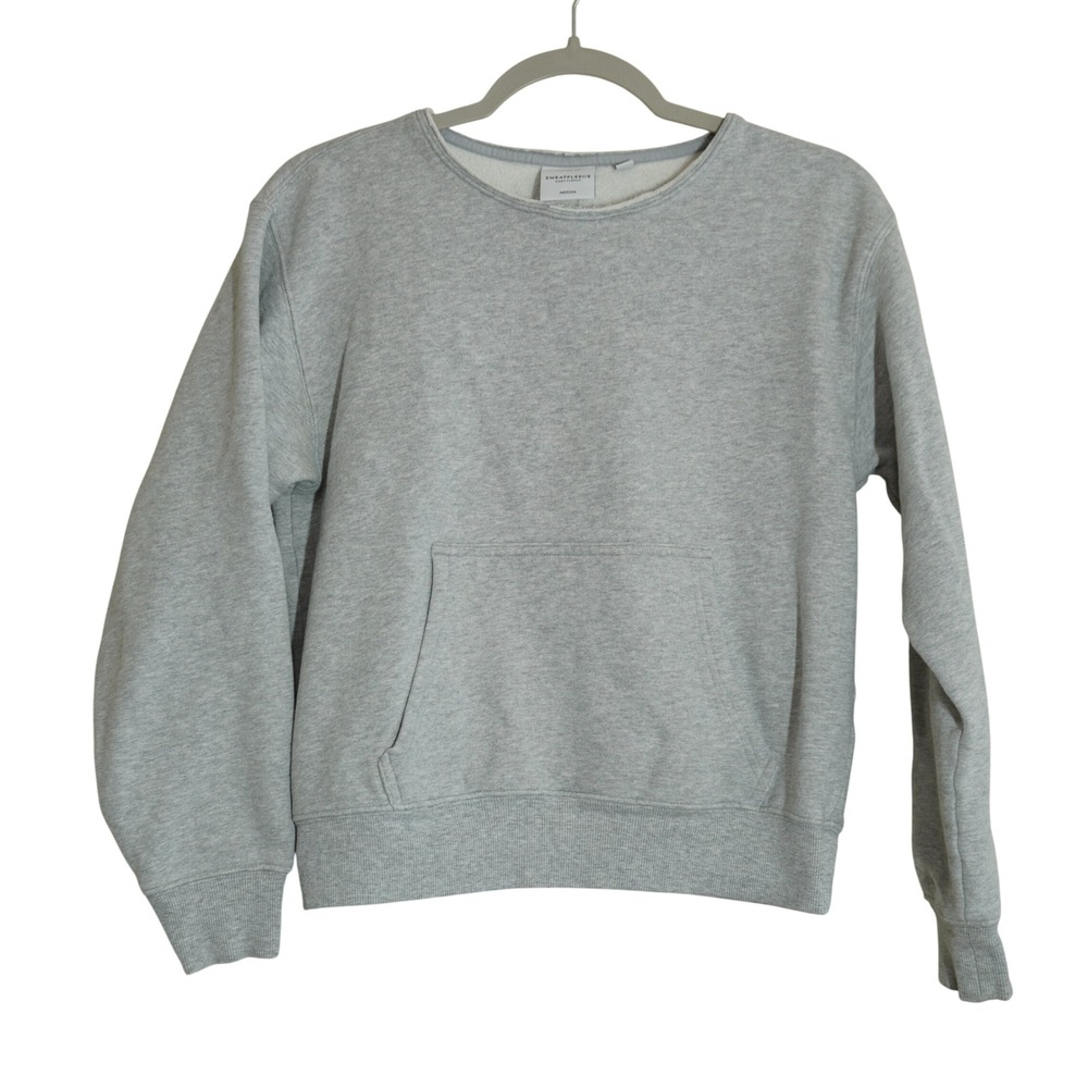 Aritzia Size XS Sweatfleece Cozy Fleece Perfect Fit Sweatshirt Heather Grey